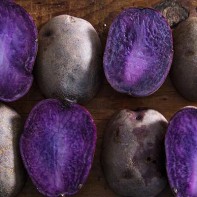 Photo of purple potatoes