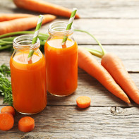 Photo du jus de carotte
