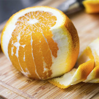 オレンジの皮の写真