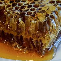 Photo du miel en nid d'abeille 2