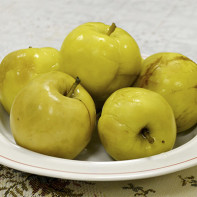Foto von getrockneten Äpfeln