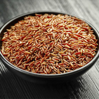 Fotografie červené rýže 3