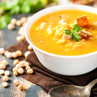 エンドウ豆のスープの写真