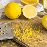 Photo d'un zeste de citron