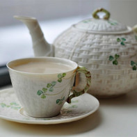 Photos of green tea with milk