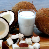 Fotografie kokosového mléka