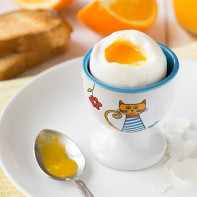 Bild eines weichgekochten Eies