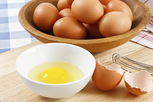 Recipes of folk medicine based on eggs