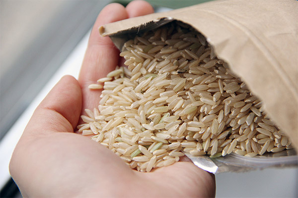 Auswahl und Lagerung von braunem Reis