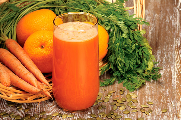 L'utilité du jus de carotte en combinaison avec d'autres jus