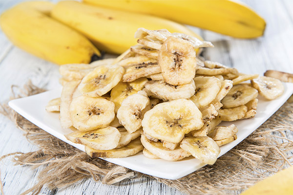 Vorteile von getrockneten und getrockneten Bananen
