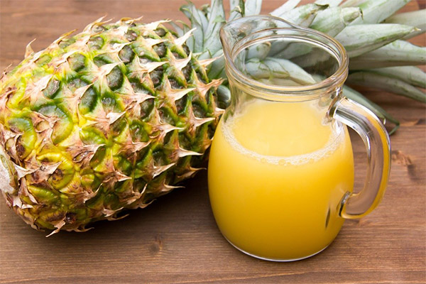 Fordele og skadevirkninger af ananasjuice