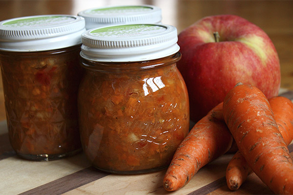 Carrot and apple jam