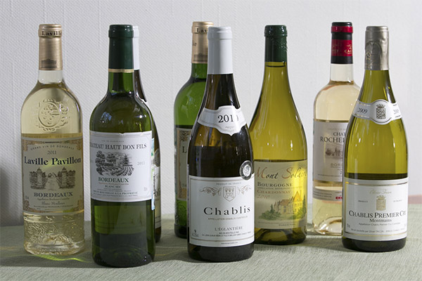 Rating of white dry wines
