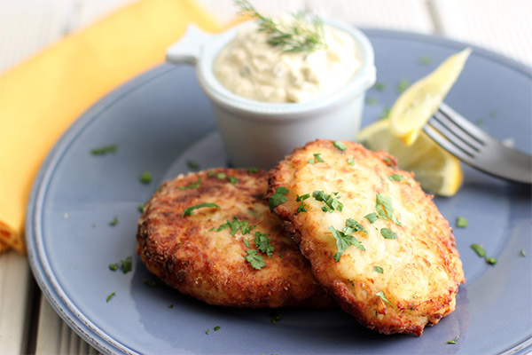 Cutlets with halibut