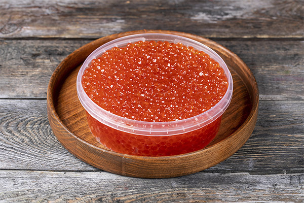 Fordele ved lyserød laksekaviar
