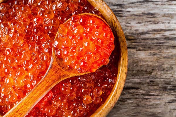 What is the danger of red caviar during lactation
