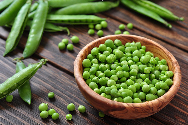 How do peas affect the human body