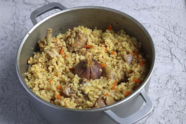 How to remove excess salt in cooked pilaf