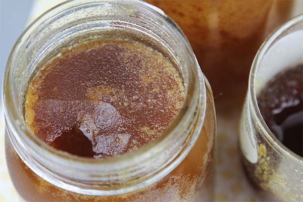 Tegn på fermenteret honning